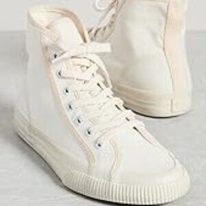 RE/DONE 90S High Top Sneaker- Cream Colored SZ10